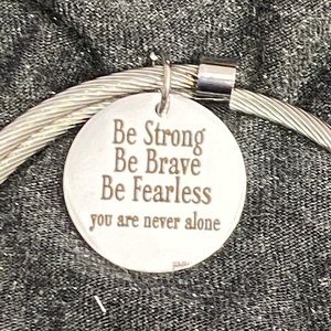 INSPIRATIONAL CABLE BANGLE BRACELET BY PINK BOX